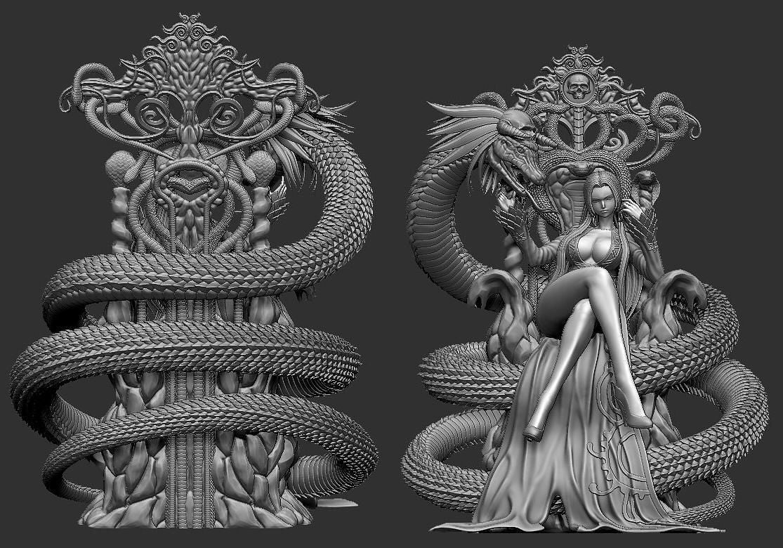 0242 Boa Hancock V5 (OP) - STL 3D Print Files