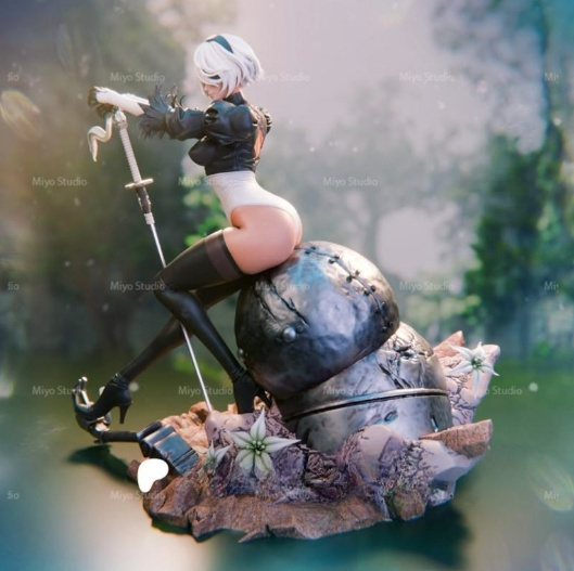 1744 2BNier_Automata NSFW - STL 3D Print Files