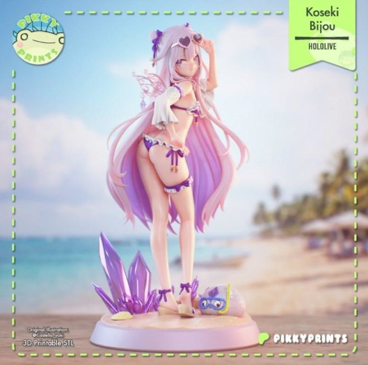 1896 Biboo_Hololive VTuber Koseki Bijou - STL 3D Print Files