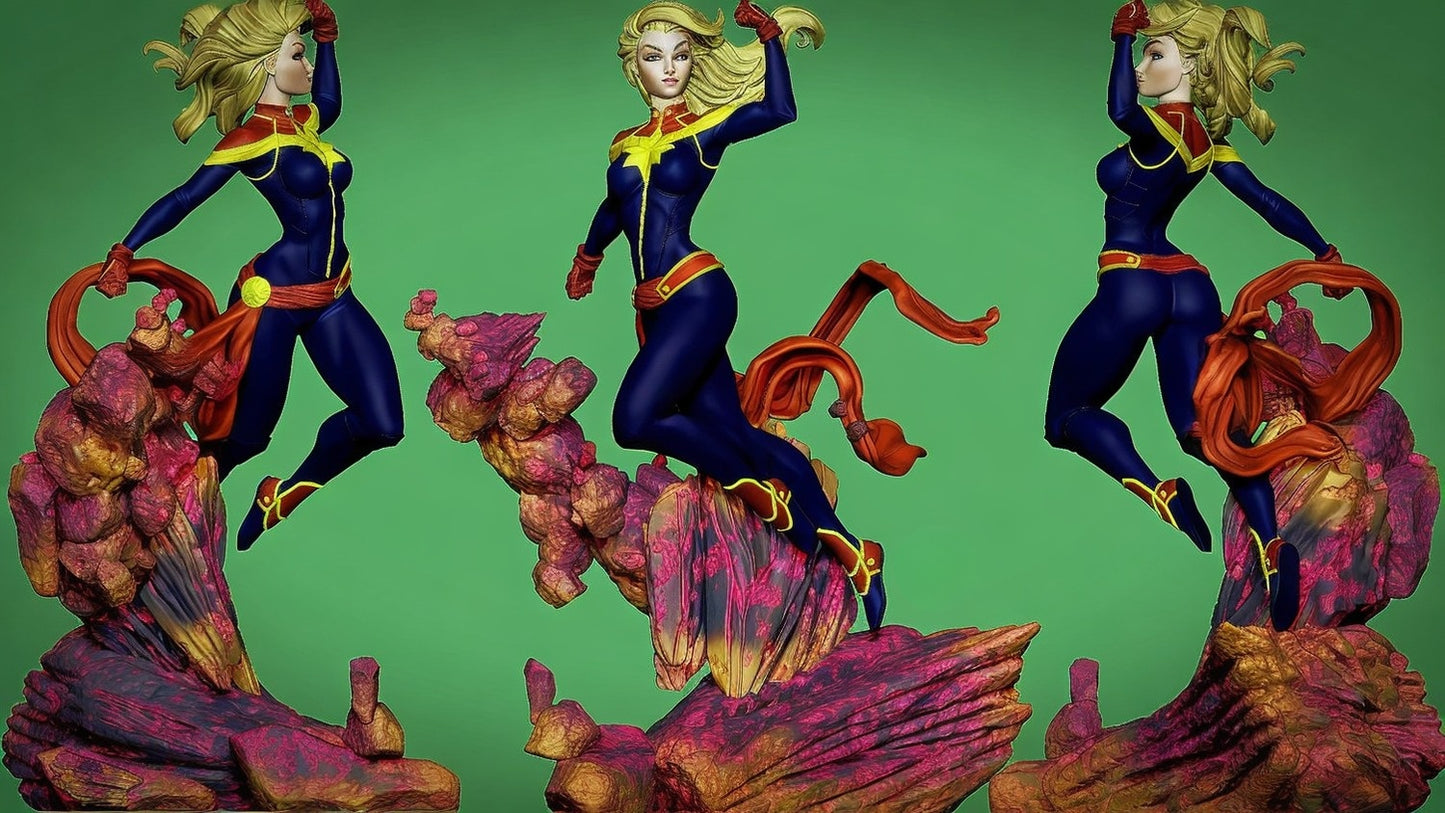 1159 Carol Danvers_Captain Marvel - STL 3D Print Files
