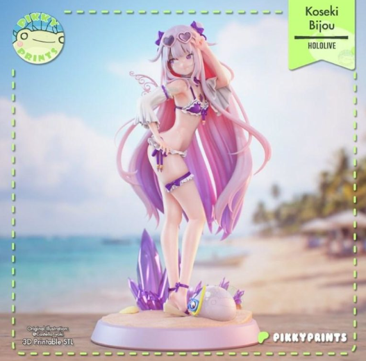 1896 Biboo_Hololive VTuber Koseki Bijou - STL 3D Print Files