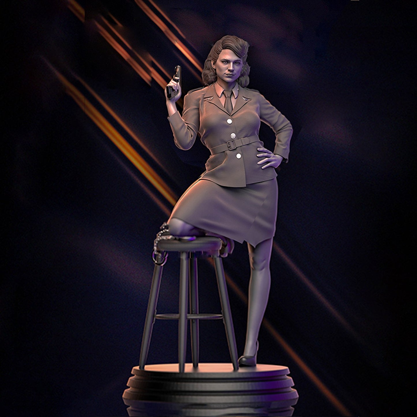 1154 Agent Carter_Marvel comics - STL 3D Print Files