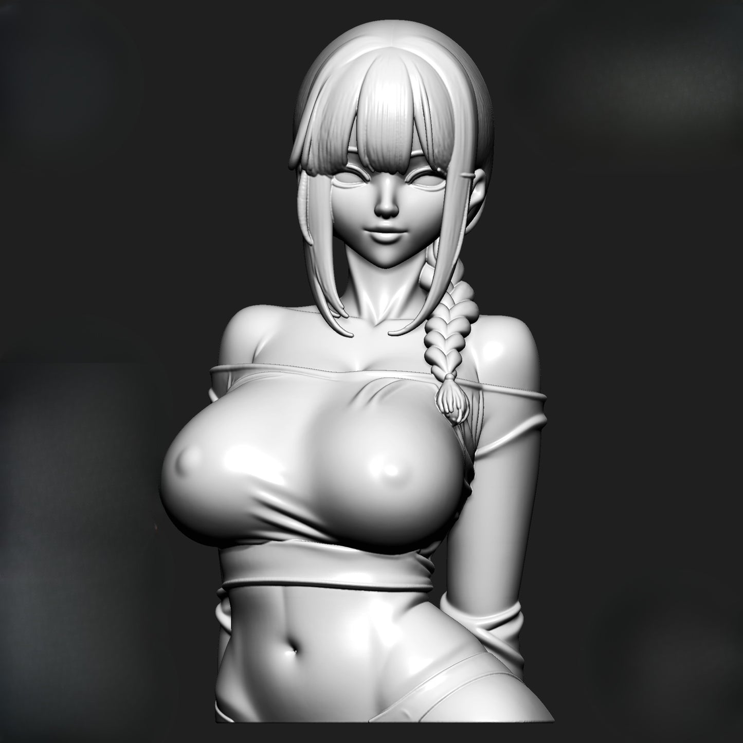 1451 Makima_ChainsawMan_Bust - STL 3D Print Files