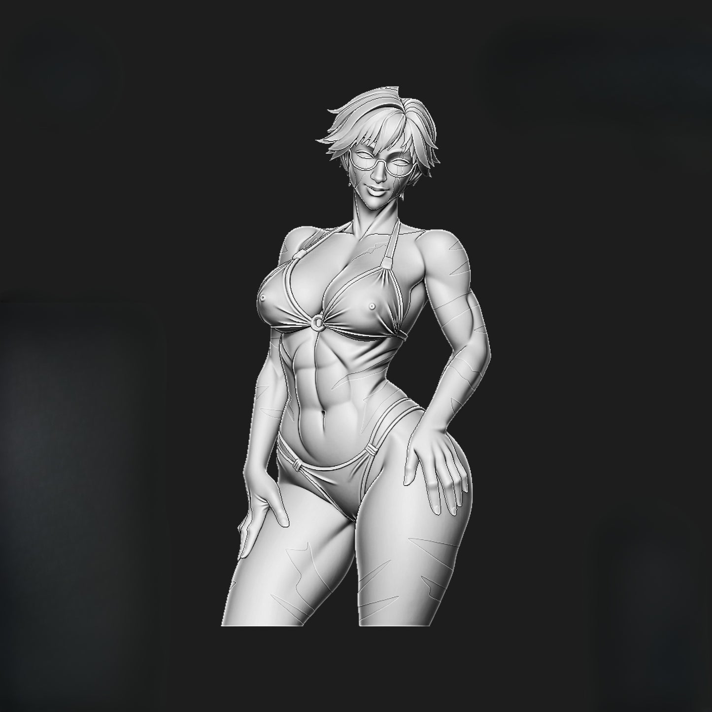 1454 Maki Zenin_JujutsuKaisen BUST - STL 3D Print Files