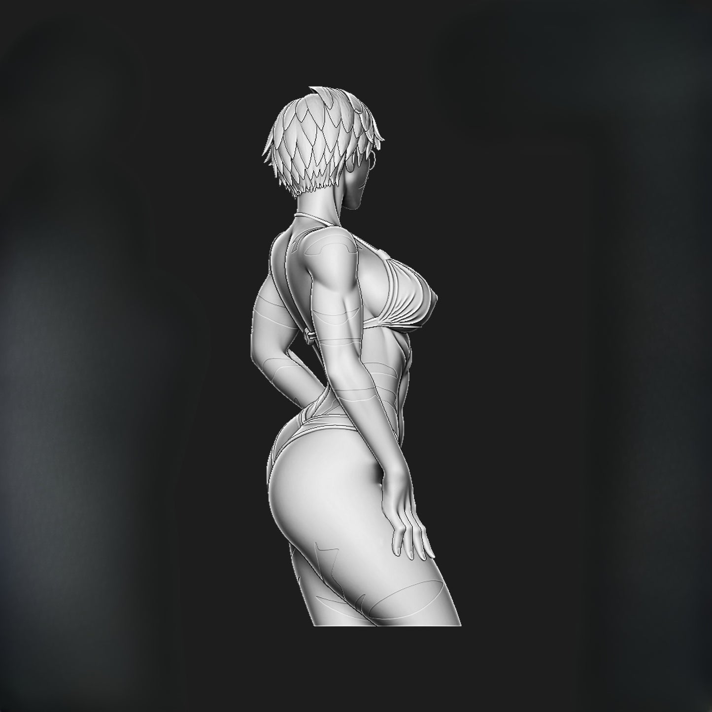 1454 Maki Zenin_JujutsuKaisen BUST - STL 3D Print Files