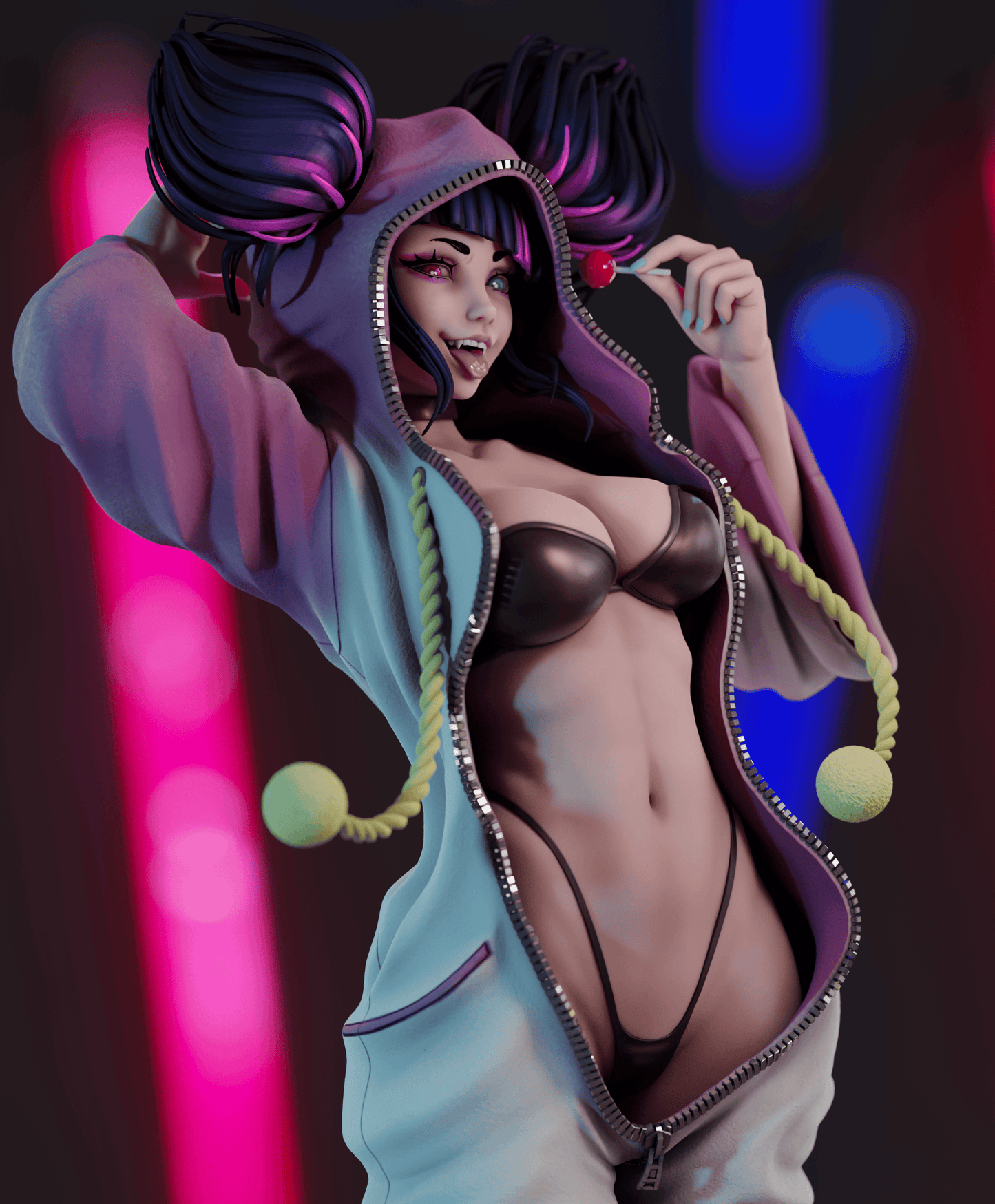 0494 Juri Han NSFW - Street Fighter (1643) - STL 3D Print Files