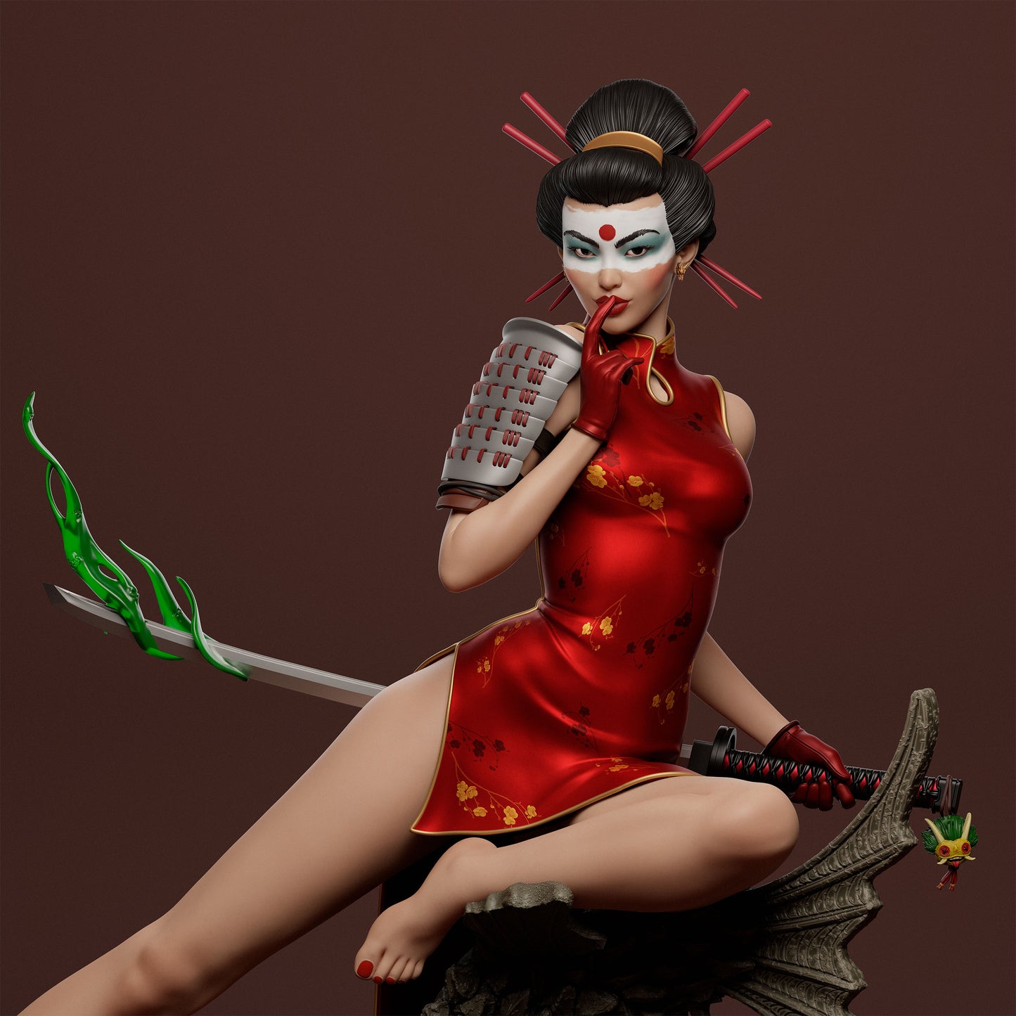 0312 Katana_Bombshell - STL 3D Print Files