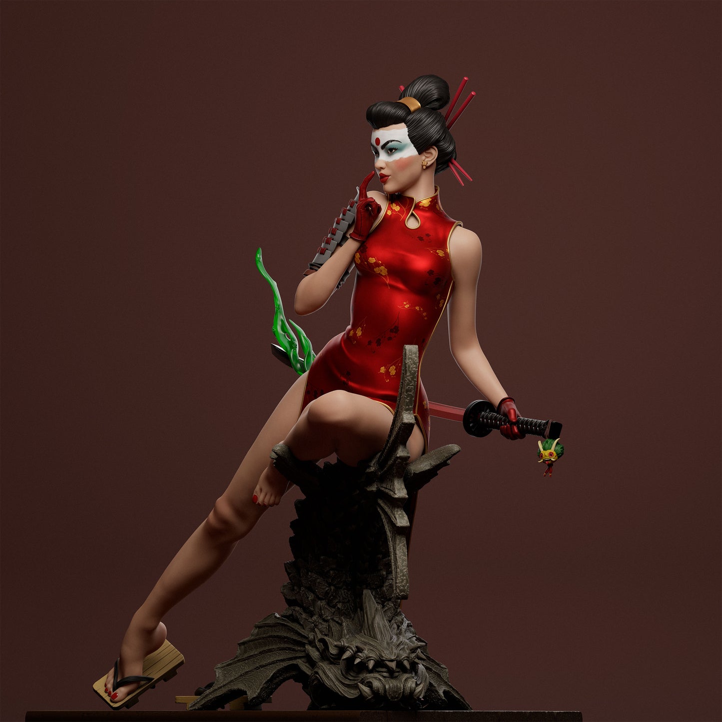 0312 Katana_Bombshell - STL 3D Print Files