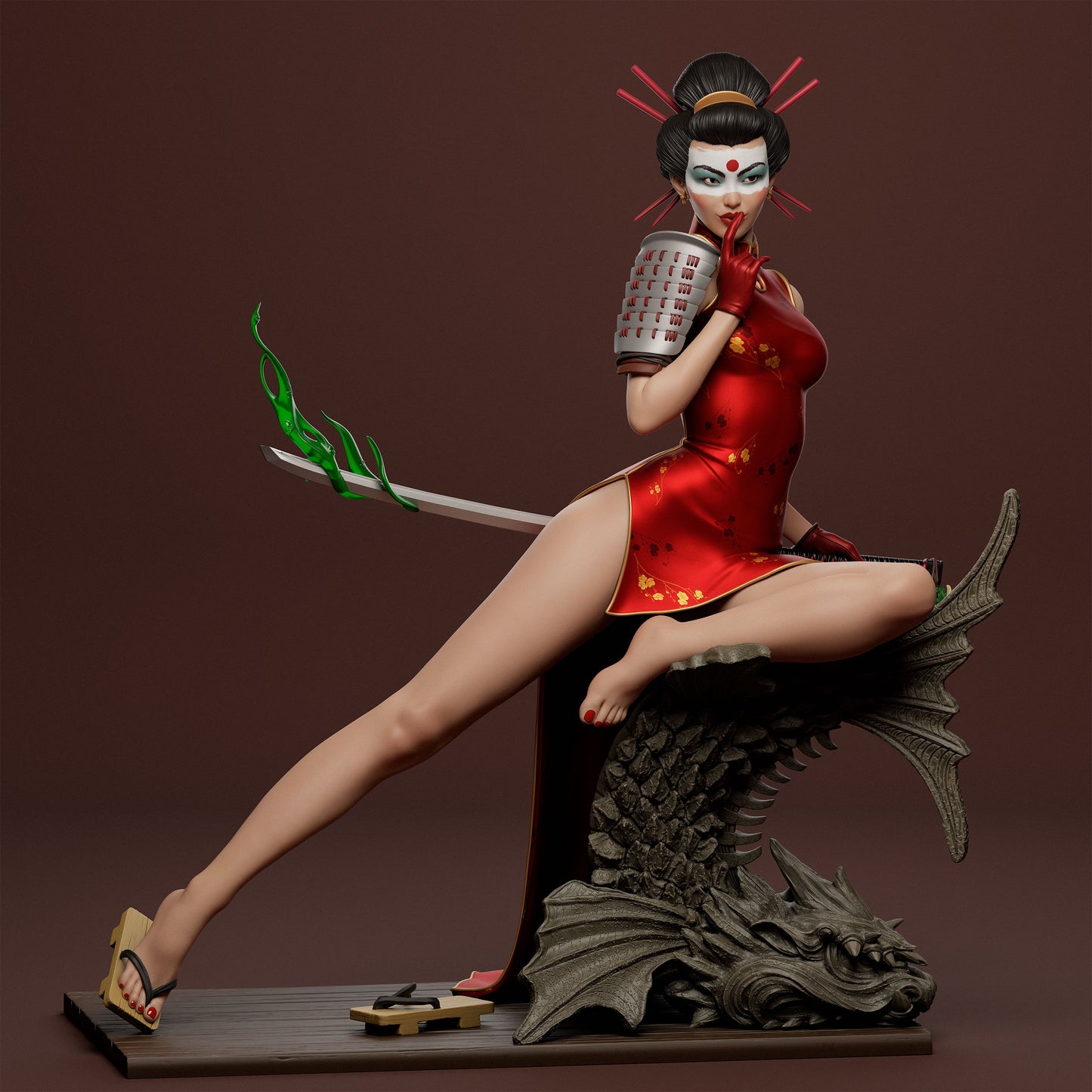 0312 Katana_Bombshell - STL 3D Print Files