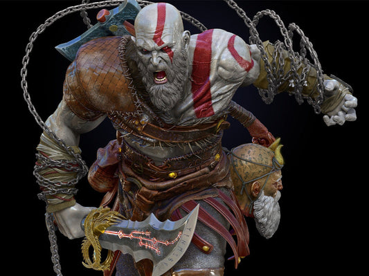 0648 Kratos - God Of War - STL 3D Print Files 3D print model