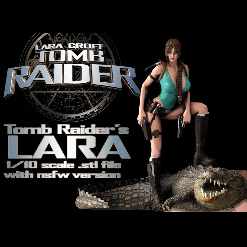 0719 Lara Croft NSFW - Tomb Raider  (1258) - STL 3D Print Files