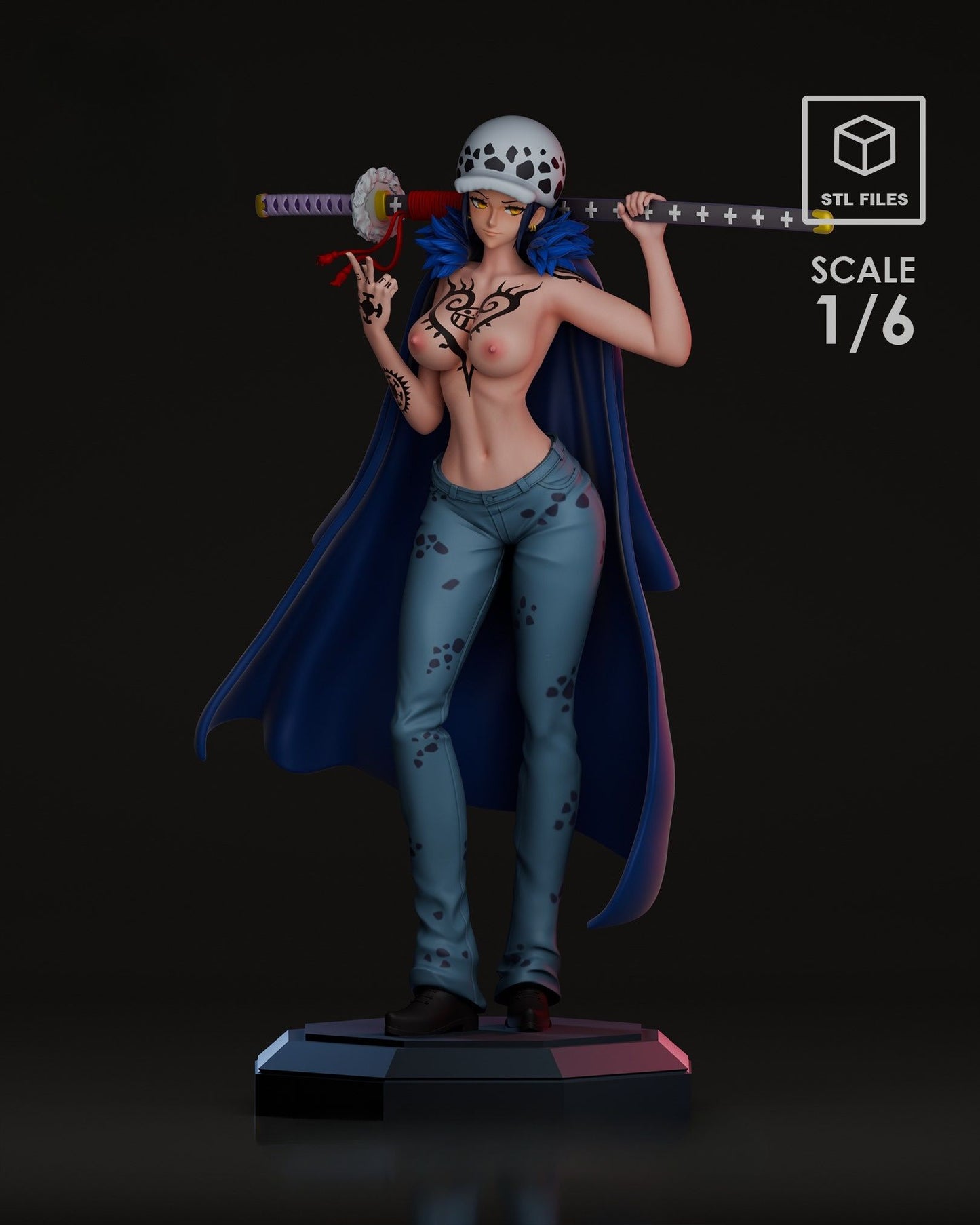 0406 Law Girl NSFW_One Piece - STL 3D Print Files