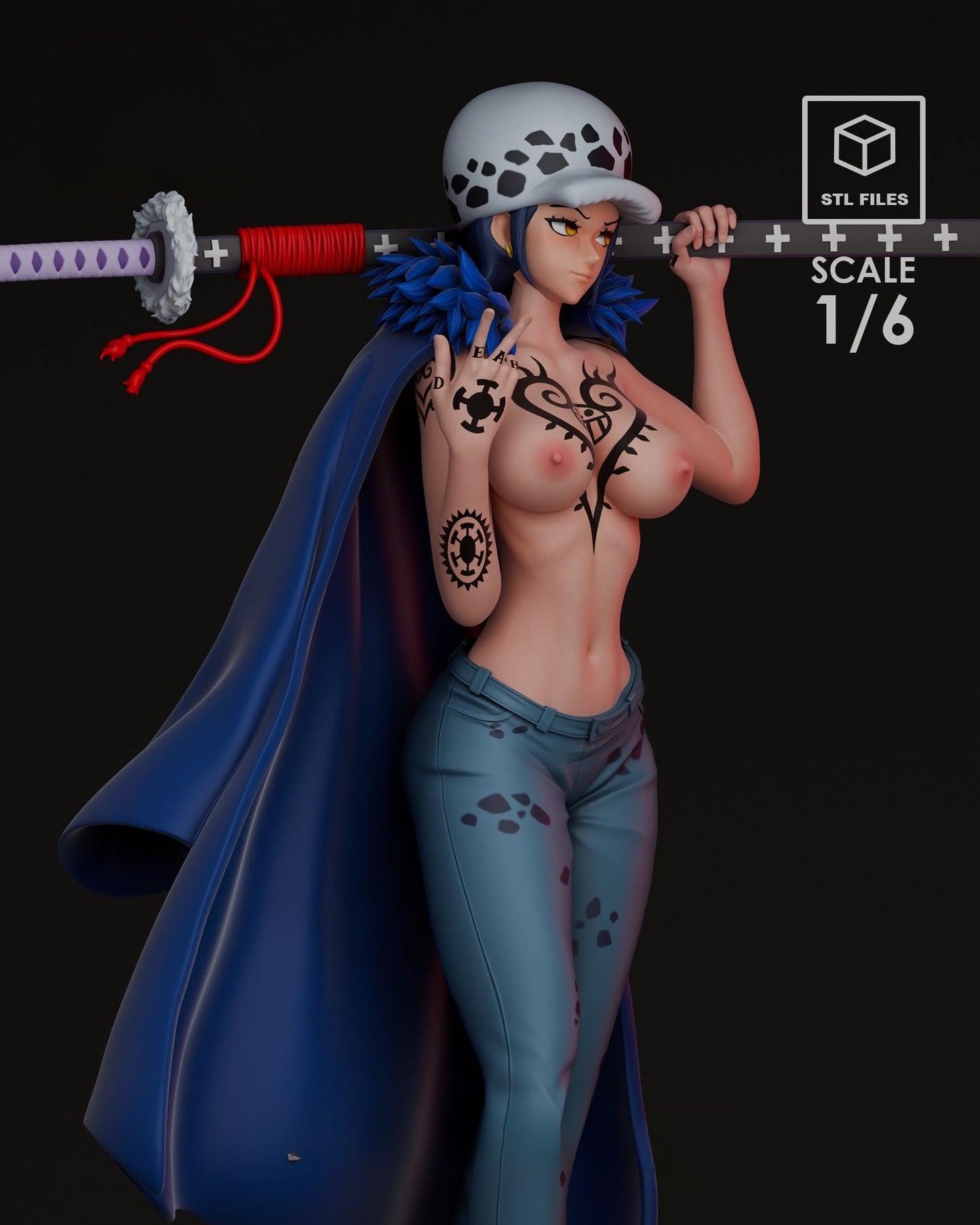 0406 Law Girl NSFW_One Piece - STL 3D Print Files