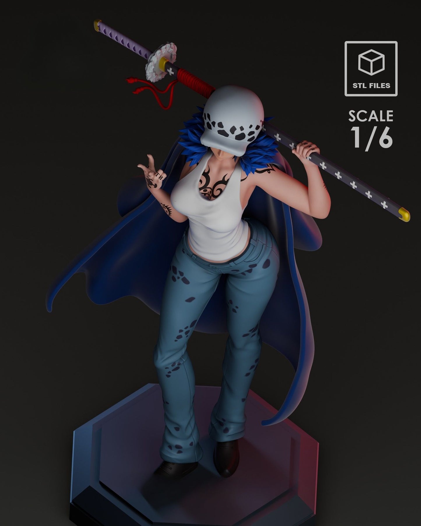 0406 Law Girl NSFW_One Piece - STL 3D Print Files