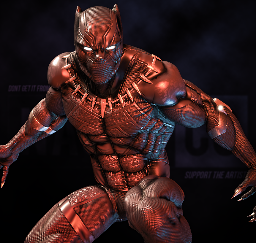 0491 Black Panther - Marvel Comics (1345) - STL 3D Print Files
