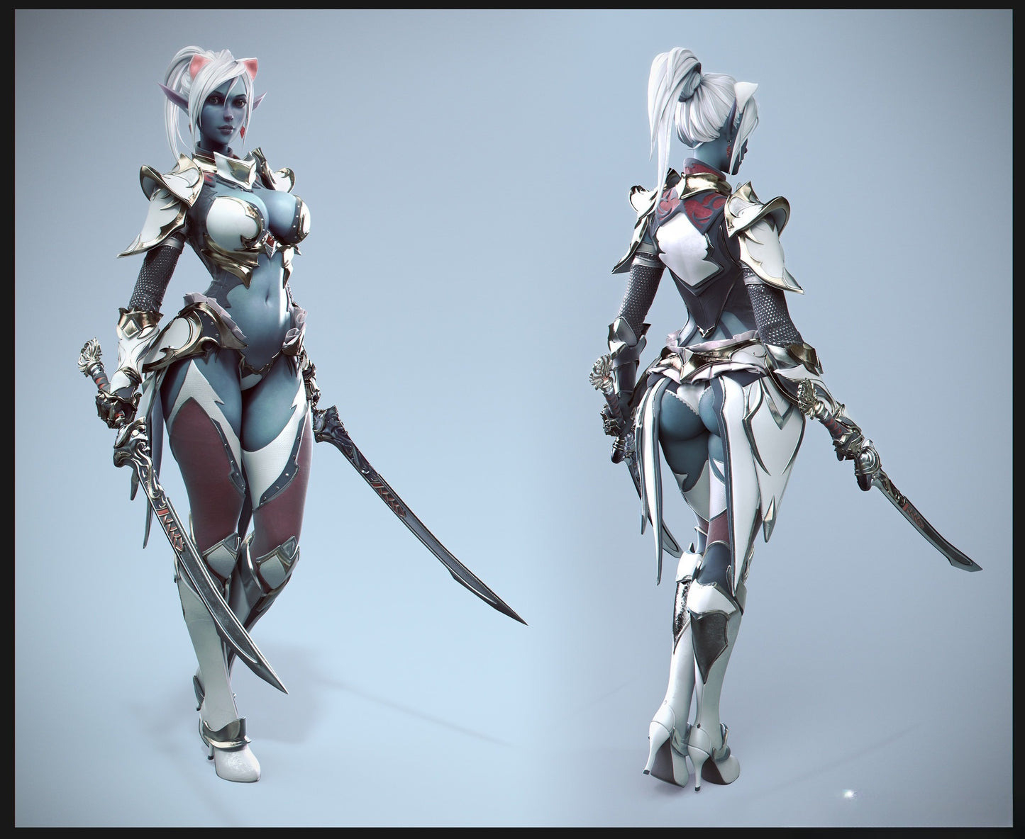 1112 Dark Elf Blade Dancer - STL 3D Print Files