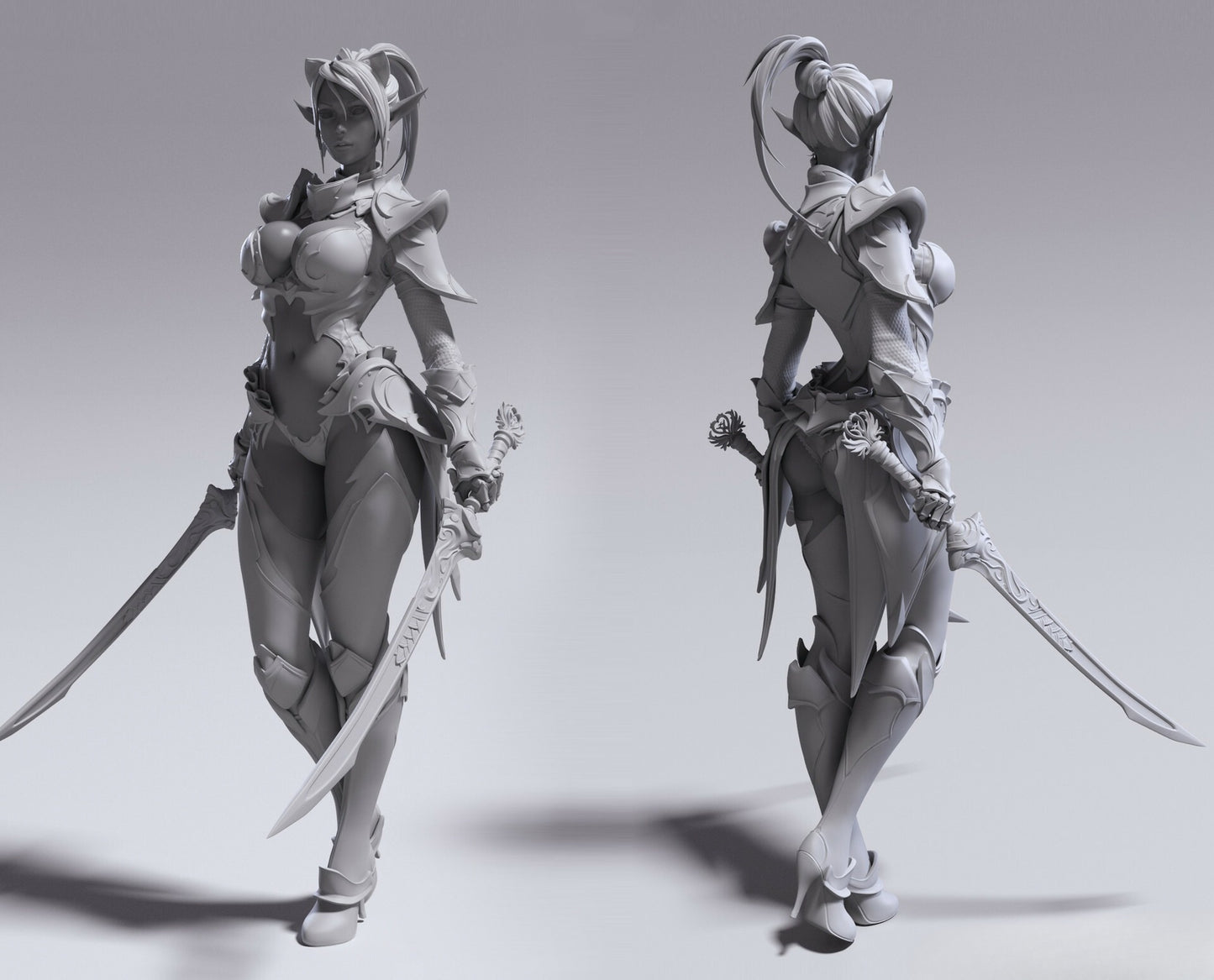 1112 Dark Elf Blade Dancer - STL 3D Print Files