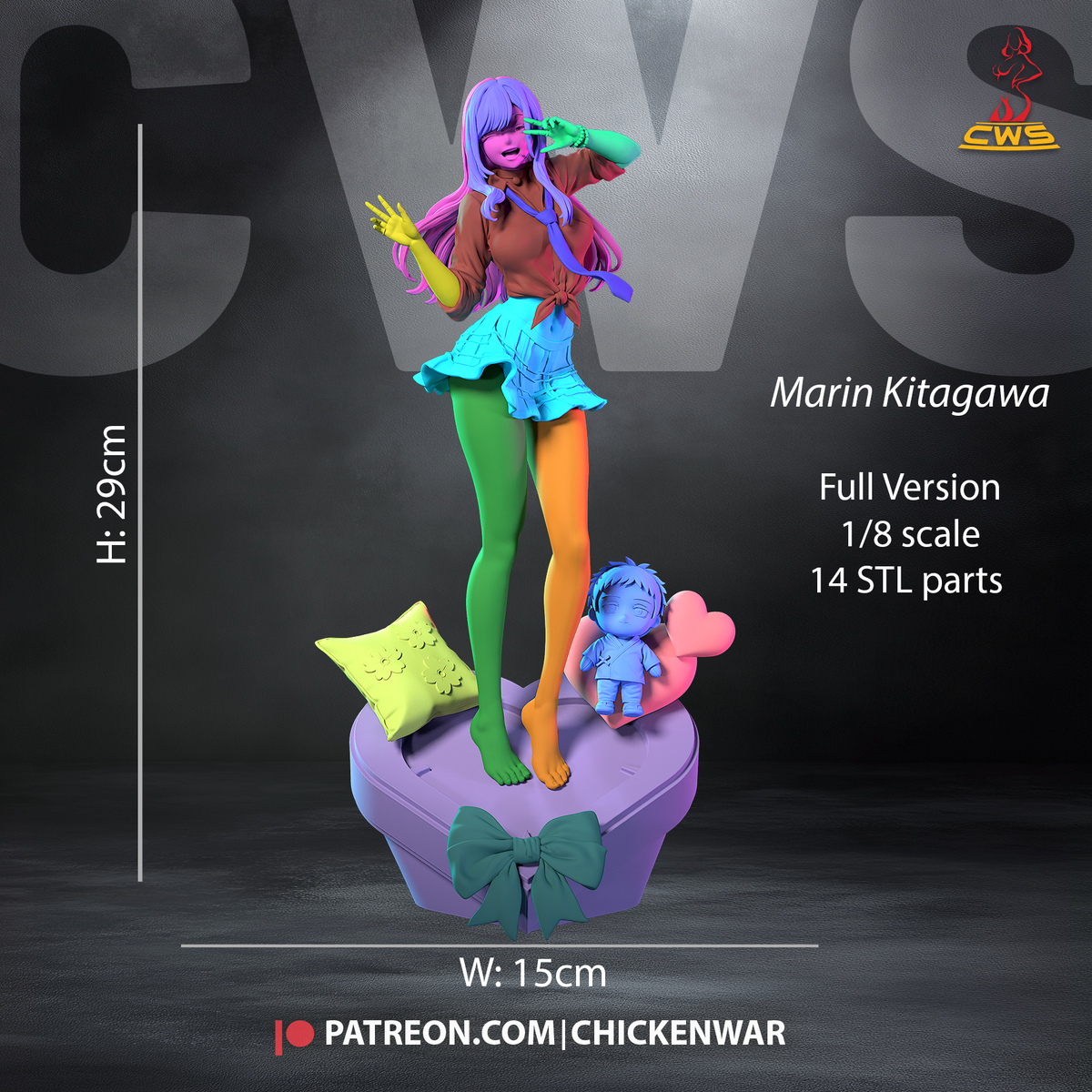 2066 Marin Kitagawa_My Dress-Up Darling NSFW - STL 3D Print Files