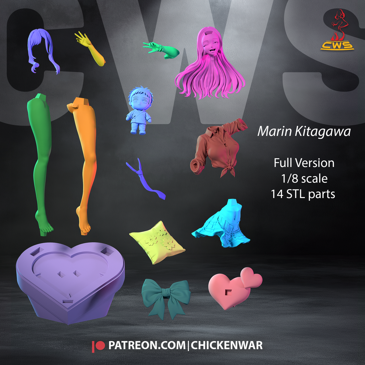 2066 Marin Kitagawa_My Dress-Up Darling NSFW - STL 3D Print Files