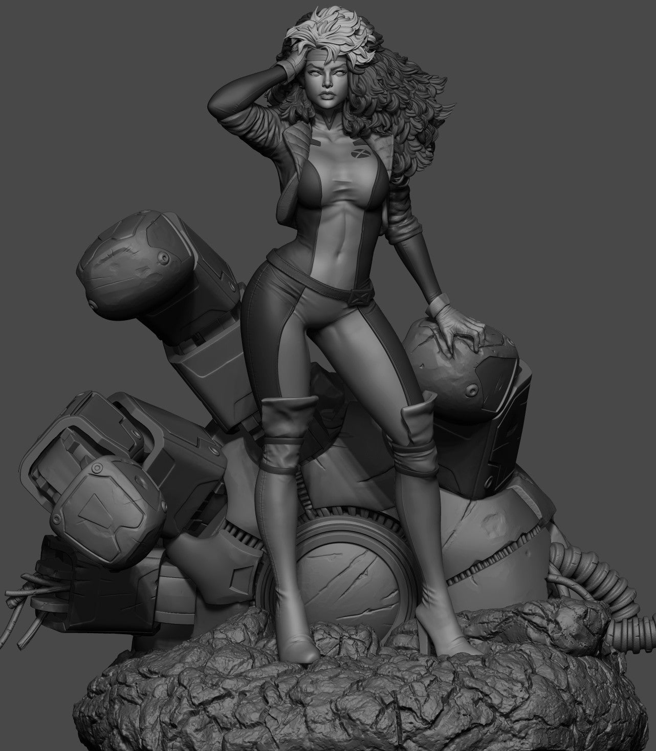 0490 Rogue - X-men  (1443) - STL 3D Print Files