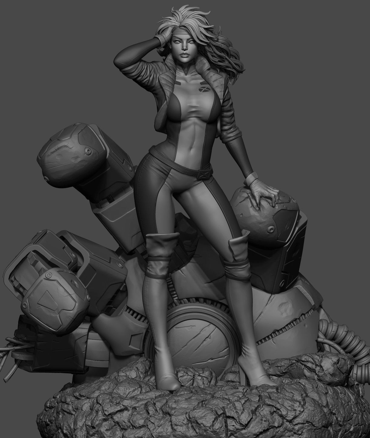 0490 Rogue - X-men  (1443) - STL 3D Print Files