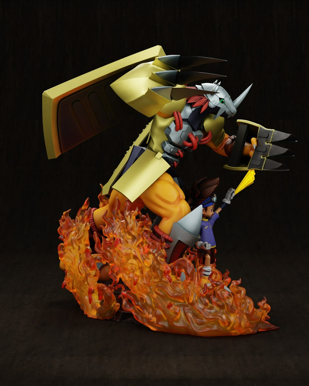 0542 Tai and WarGreymon - Digimon (3039) - STL 3D Print Files