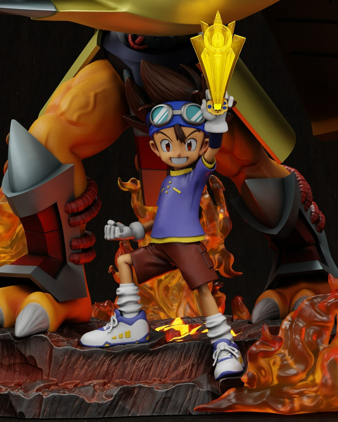 0542 Tai and WarGreymon - Digimon (3039) - STL 3D Print Files