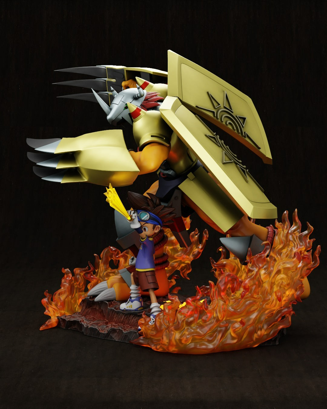 0542 Tai and WarGreymon - Digimon (3039) - STL 3D Print Files