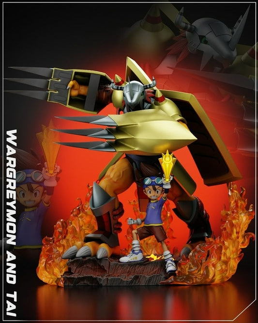 0542 Tai and WarGreymon - Digimon (3039) - STL 3D Print Files