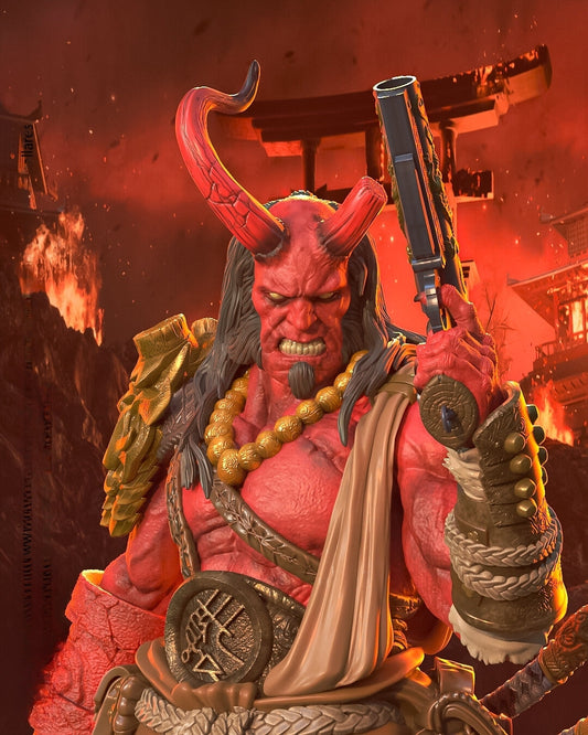 0688 Hellboy Oni (1673) - STL 3D Print Files