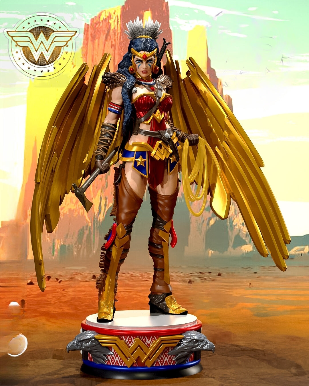 0118 Wonder Woman Alternative (1582) - STL 3D Print Files