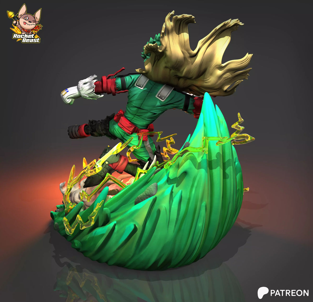 2058 Deku_My Hero Academia - STL 3D Print Files