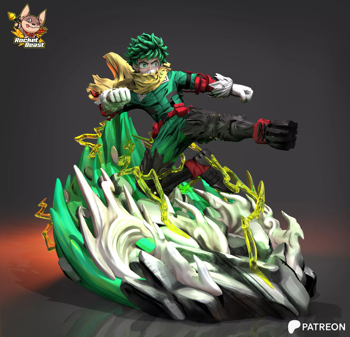 2058 Deku_My Hero Academia - STL 3D Print Files