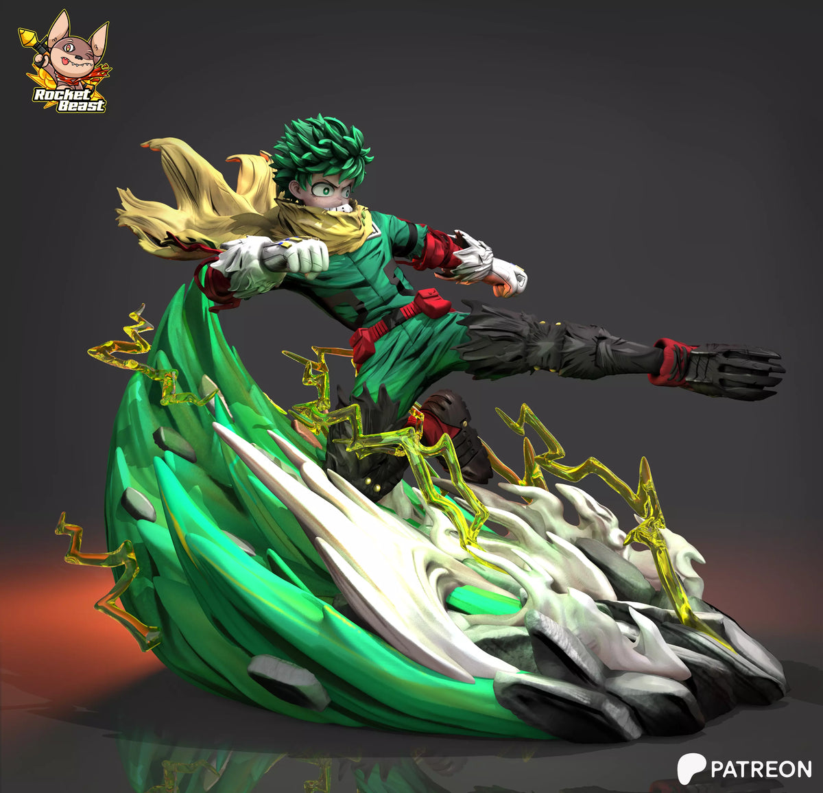 2058 Deku_My Hero Academia - STL 3D Print Files