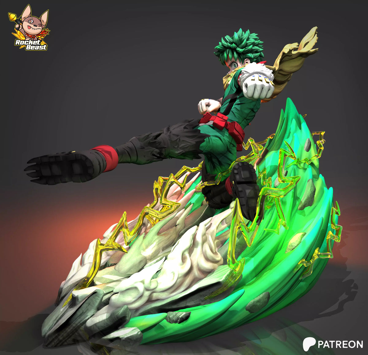 2058 Deku_My Hero Academia - STL 3D Print Files