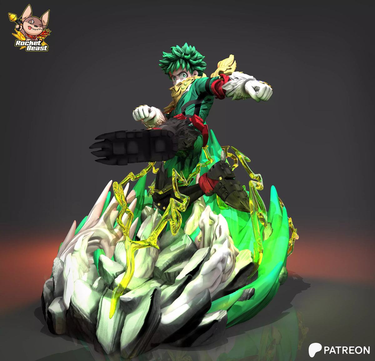 2058 Deku_My Hero Academia - STL 3D Print Files