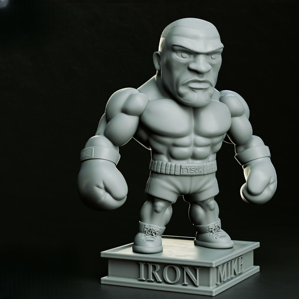 0089 Mike Tyson Chibi - STL 3D Print Files