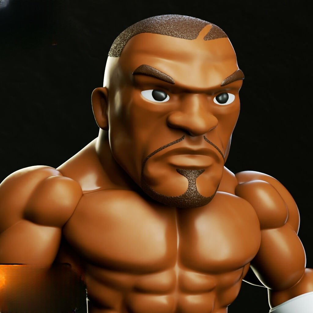 0089 Mike Tyson Chibi - STL 3D Print Files