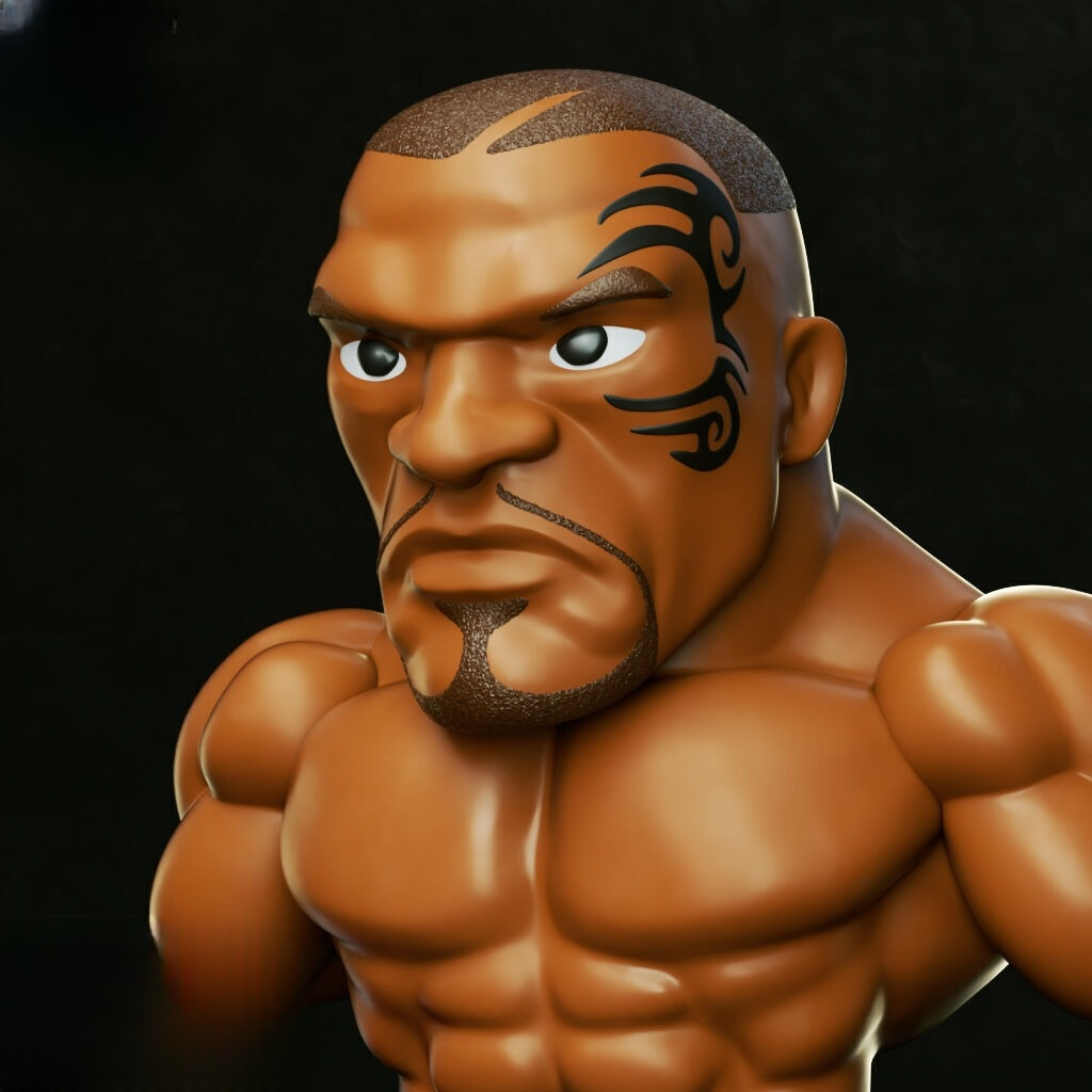 0089 Mike Tyson Chibi - STL 3D Print Files