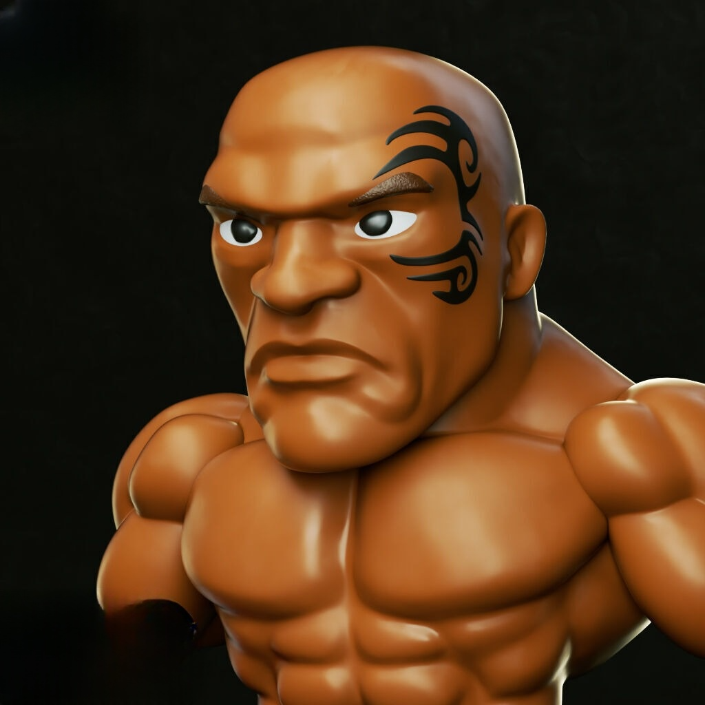 0089 Mike Tyson Chibi - STL 3D Print Files