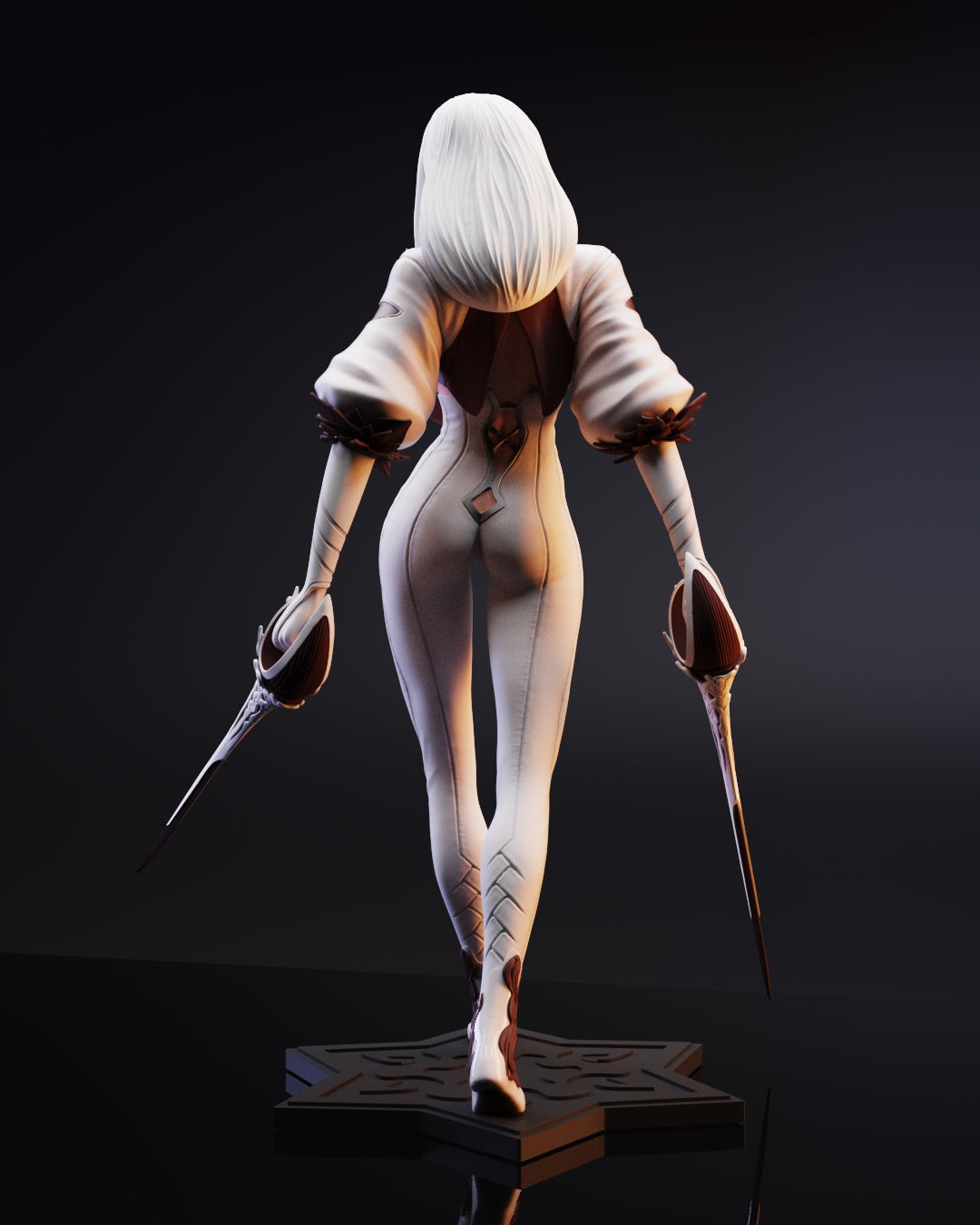 0684 Mikeo NSFW - The Double Sword Assassin - STL 3D Print Files