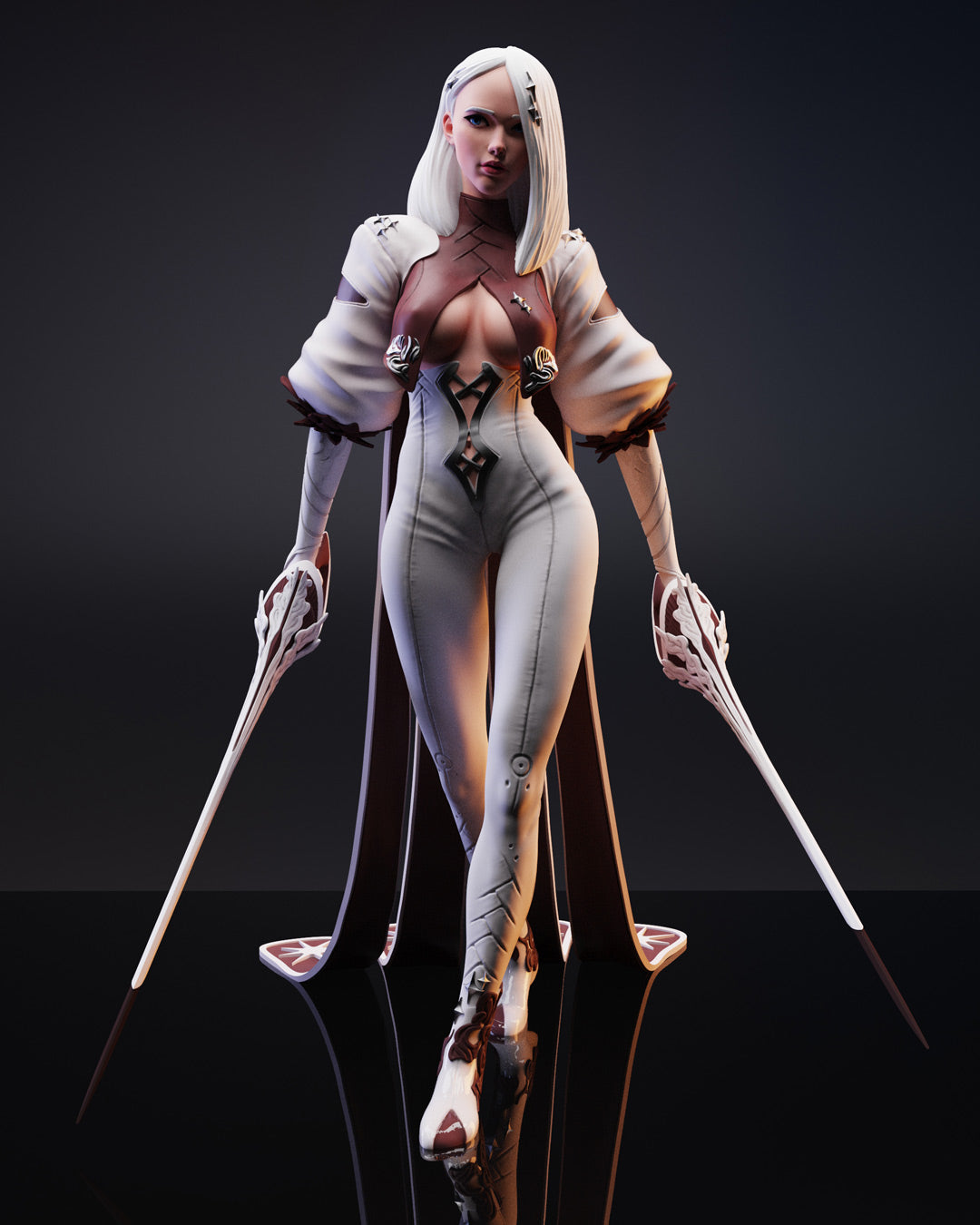 0684 Mikeo NSFW - The Double Sword Assassin - STL 3D Print Files