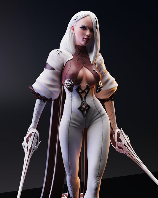 0684 Mikeo NSFW - The Double Sword Assassin - STL 3D Print Files