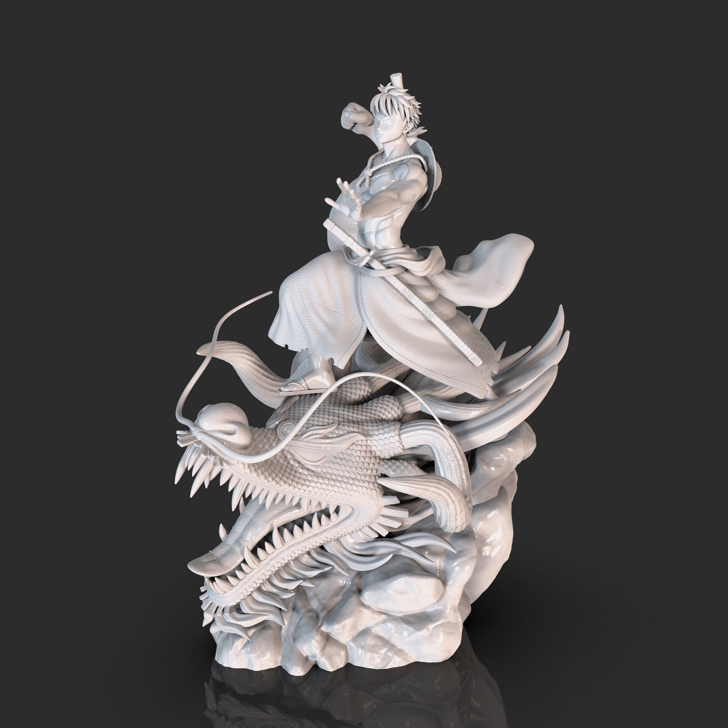 0147 Monkey D. Luffy vs Kaido - One Piece - STL 3D Print Files