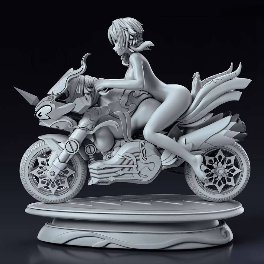 1044 Lumine Riding Girl NSFW - STL 3D Print Files