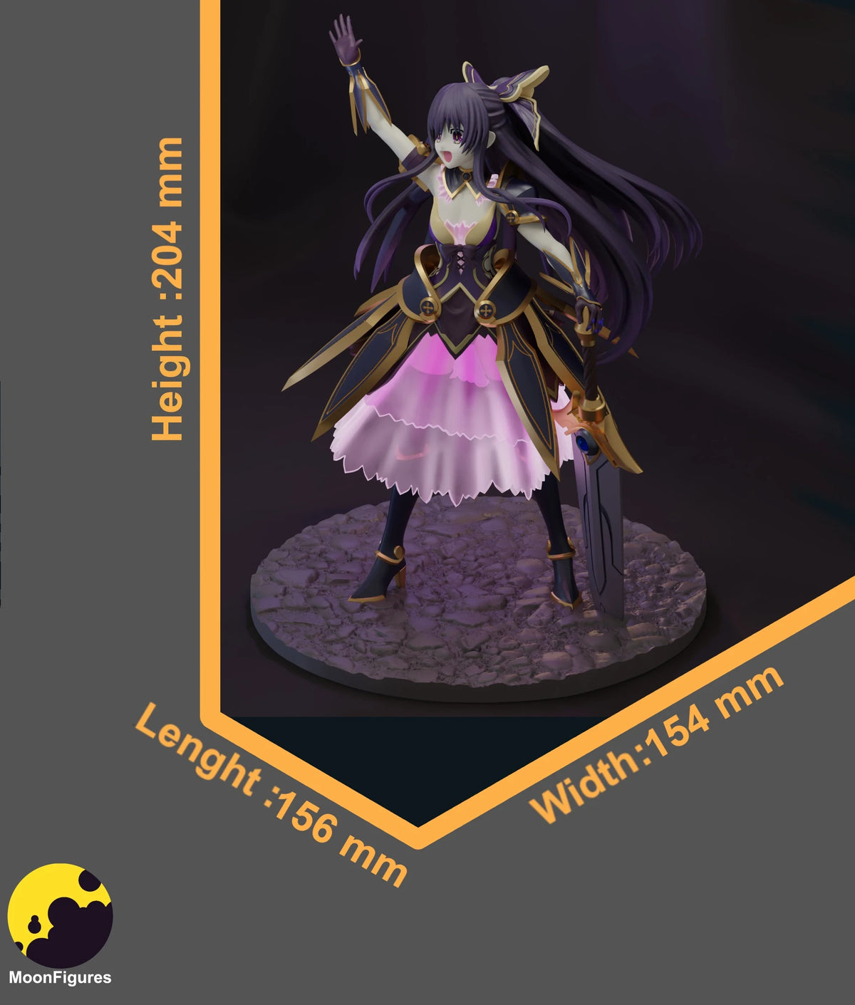 1944 TookaYatogami_Date A Live - STL 3D Print Files