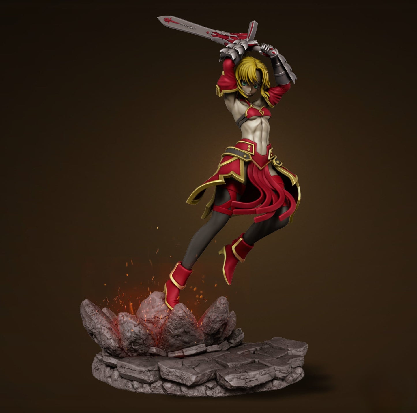 1190 Mordred_Saber of Red NSFW - STL 3D Print Files