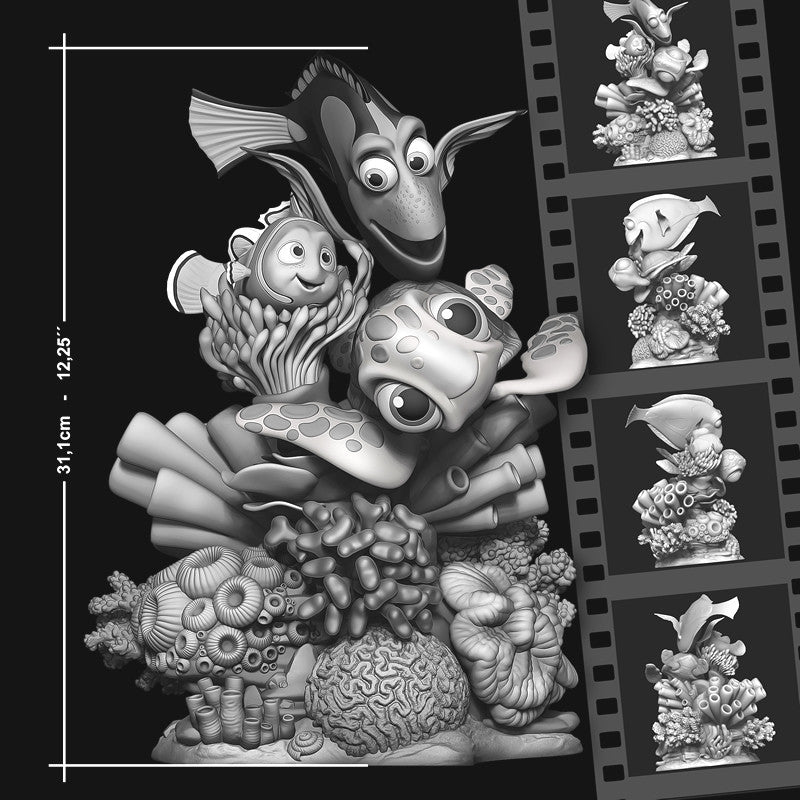 0660 Finding Nemo Diorama - STL 3D Print Files