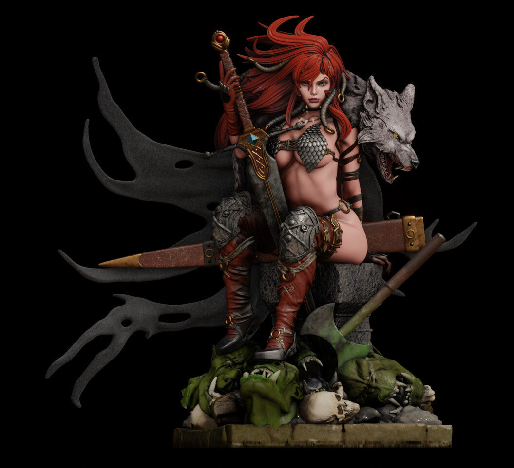 1091 Red Sonja NSFW - Marvel Comics (2182) - STL 3D Print Files