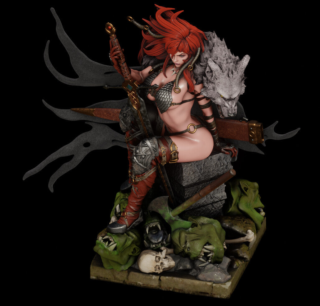 1091 Red Sonja NSFW - Marvel Comics (2182) - STL 3D Print Files